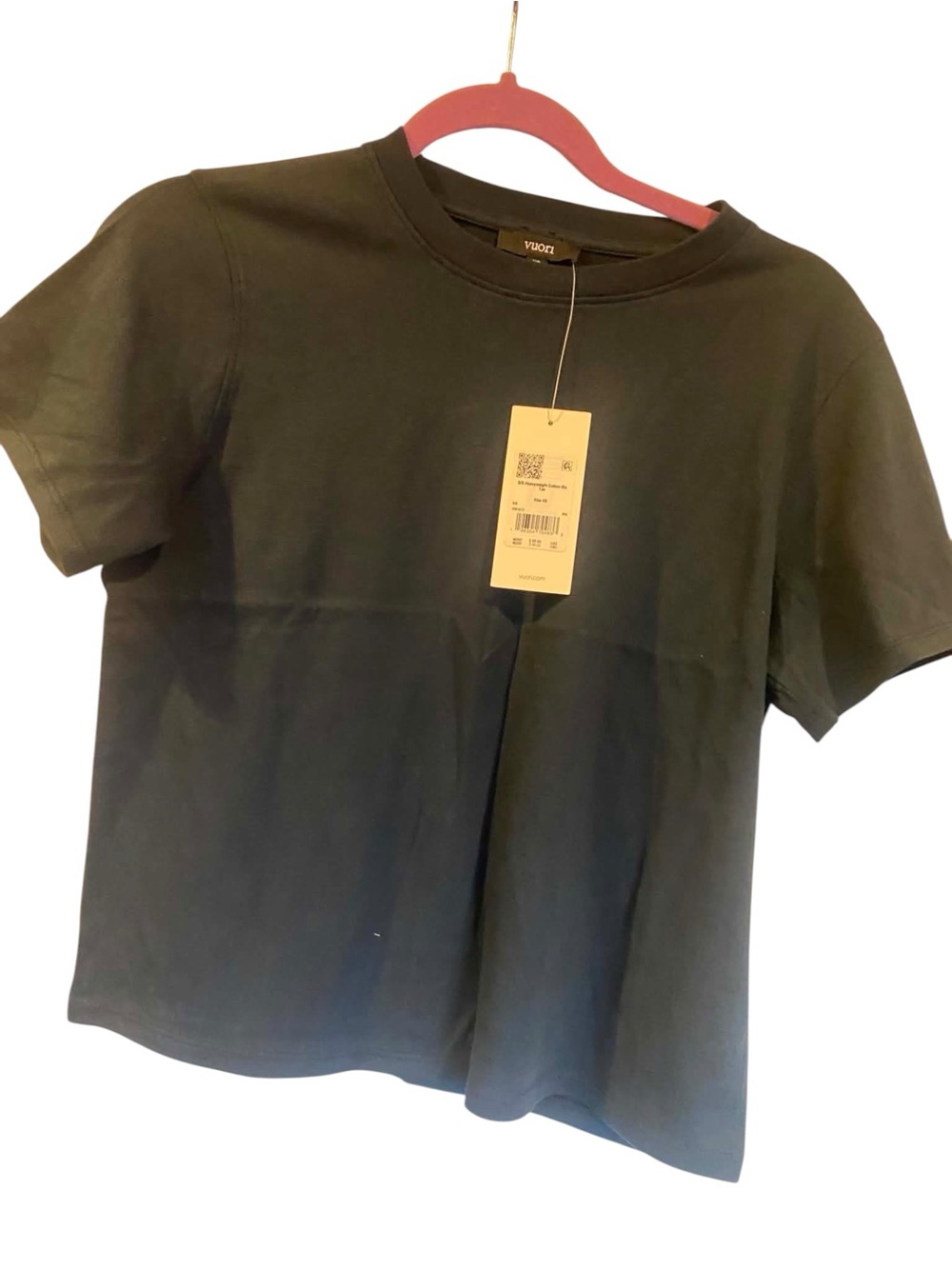 NWT Vuori SS Heavyweight Cotton RX Tee BLACK Size XS